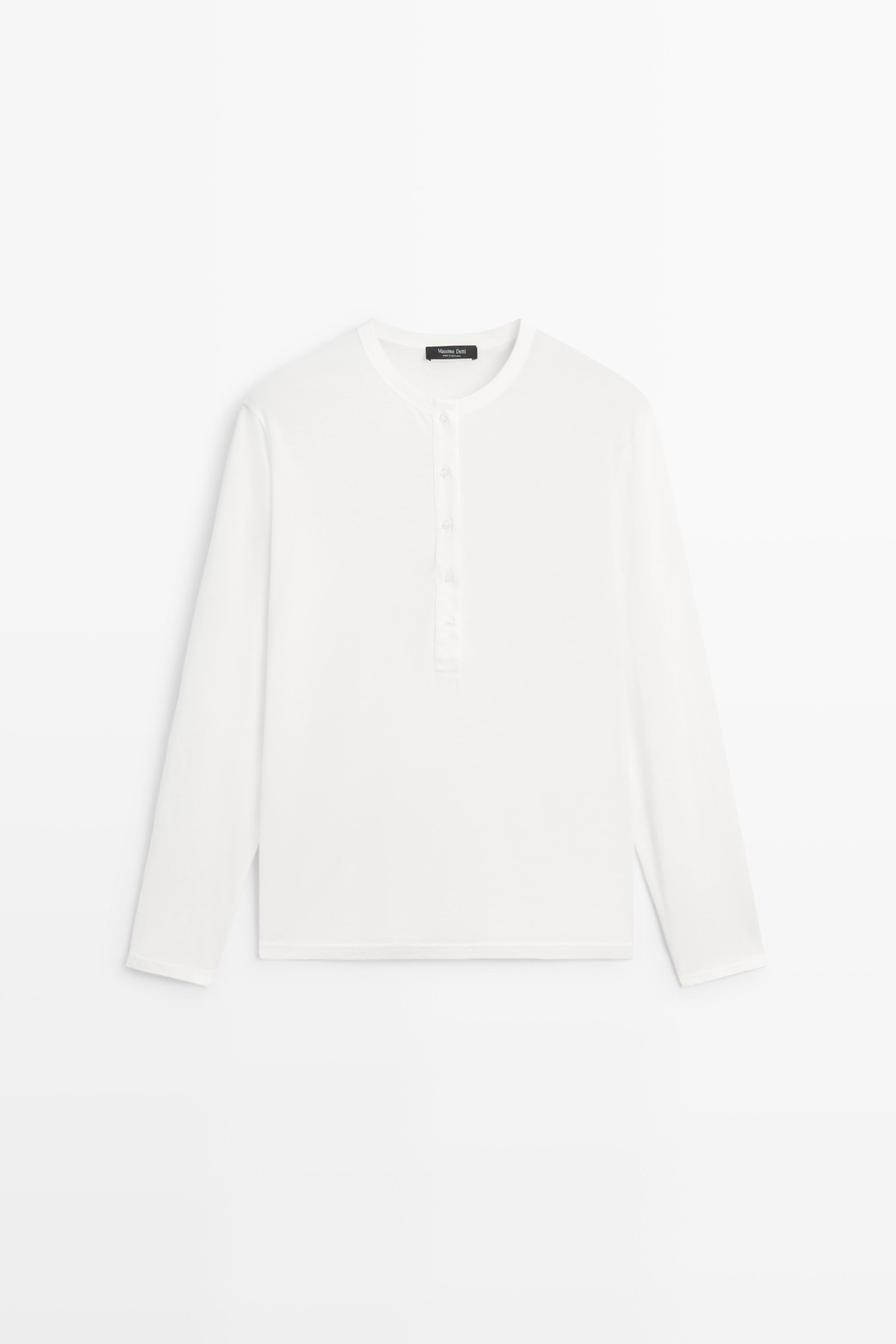 T-shirt manches longues 100 % coton